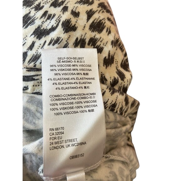 Anthropologie Womens Top Size S Cascais Off Shoulder Leopard‎ Print - Picture 12 of 12
